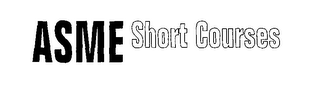 ASME SHORT COURSES logo