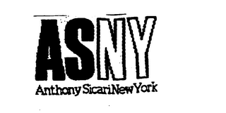 ASNY ANTHONY SICARI NEW YORK logo