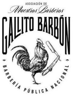ASOCIACION DE MAESTRO GALLITO BARBÓN BARBERÍA PÚBLICA NACIONAL logo
