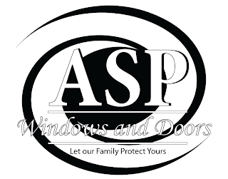 ASP WINDOWS AND DOORS LET OUR FAMILY PROTECT YOURS logo