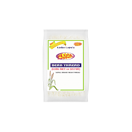 ASPAC BEAN THREAD LONG RICE OR SAIFUN "ASPAC BRAND" BEAN THREAD IDEAL FOR SAPASUI & CHICKEN LONG RICE SUPERIOR QUALITY LIALIA LAPO'A logo
