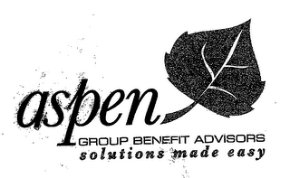 ASPEN GROUP BENEFIT ADVISORS SOLUTIONS MADE EASY logo