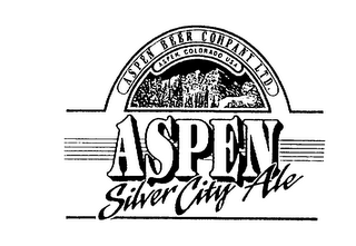 ASPEN SILVER CITY ALE ASPEN BEER COMPANY LTD. ASPEN. COLORADO USA logo
