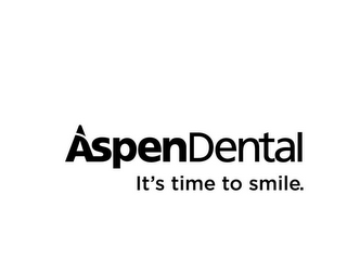 ASPENDENTAL IT'S TIME TO SMILE. logo