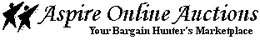ASPIRE ONLINE AUCTIONS YOUR BARGIN HUNTER'S MARKETPLACE logo