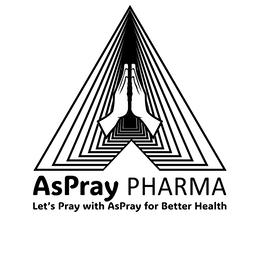 ASPRAY PHARMA LET'S PRAY WITH ASPRAY FOR BETTER HEALTH logo