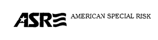 ASR AMERICAN SPECIAL RISK logo