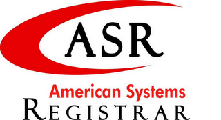 ASR AMERICAN SYSTEMS REGISTRAR logo