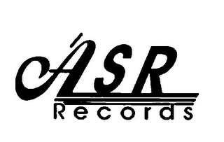 'ASR RECORDS logo