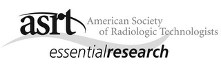 ASRT AMERICAN SOCIETY OF RADIOLOGIC TECHNOLOGISTS ESSENTIAL RESEARCH logo