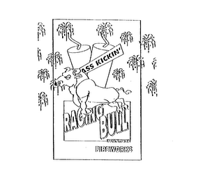 ASS KICKIN' RAGING BULL BRAND FIREWORKS logo