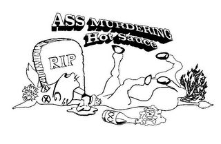 ASS MURDERING HOT SAUCE RIP XXX logo