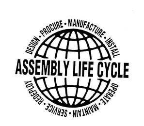 ASSEMBLY LIFE CYCLE DESIGN PROCURE MANUFACTURE INSTALL OPERATE MAINTAIN SERVICE REDEPLOY logo