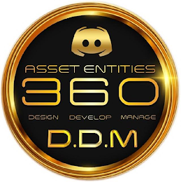 ASSET ENTITIES 360 DESIGN DEVELOP MANAGE D.D.M logo