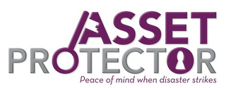 ASSET PROTECTOR PEACE OF MIND WHEN DISASTER STRIKES logo