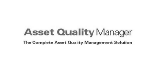ASSET QUALITY MANAGER THE COMPLETE ASSET QUALITY MANAGEMENT SOLUTION logo