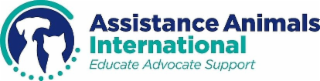 ASSISTANCE ANIMALS INTERNATIONAL EDUCATE ADVOCATE SUPPORT logo