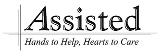 ASSISTED HANDS TO HELP, HEARTS TO CARE logo