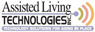 ASSISTED LIVING TECHNOLOGIES INC. TECHNOLOGY SOLUTIONS FOR AGING IN PLACE logo