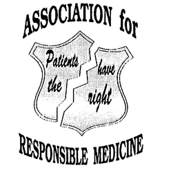 ASSOCIATION FOR RESPONSIBLE MEDICINE PATIENTS HAVE THE RIGHT logo