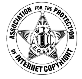 ASSOCIATION FOR THE PROTECTION OF INTERNET COPYRIGHT APIC WEB POSSE logo