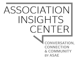 ASSOCIATION INSIGHTS CENTER CONVERSATION, CONNECTION & COMMUNITY BY ASAE logo