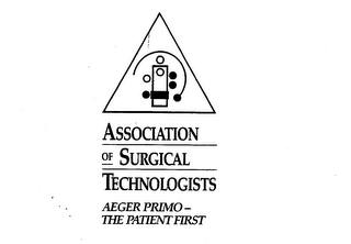 ASSOCIATION OF SURGICAL TECHNOLOGISTS AEGER PRIMO - THE PATIENT FIRST logo