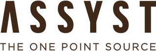 ASSYST THE ONE POINT SOURCE logo