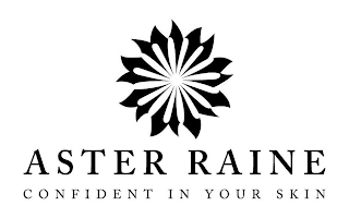 ASTER RAINE CONFIDENT IN YOUR SKIN logo
