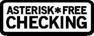 ASTERISK*FREE CHECKING logo