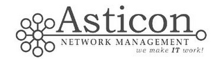ASTICON NETWORK MANAGEMENT WE MAKE IT WORK! logo