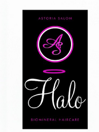 ASTORIA SALON HALO BIOMINERAL HAIRCARE logo