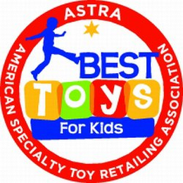 ASTRA AMERICAN SPECIALTY TOY RETAILING ASSOCIATION BEST TOYS FOR KIDS logo