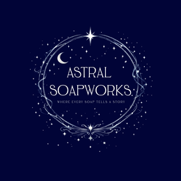 ASTRAL SOAPWORKS WHERE EVERY SOAP TELLS A STORY logo