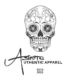 ASUETO AUTHENTIC APPAREL ESTD 2023 logo