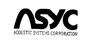 ASYC ACOUSTIC SYSTEMS CORPORATION logo
