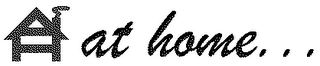 AT HOME... logo