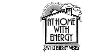 AT HOME WITH ENERGY SAVING ENERGY WISELY logo