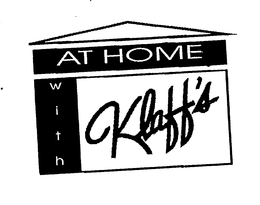 AT HOME WITH KLAFF'S logo