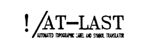 AT LAST AUTOMATED TOPOGRAPHIC LABEL AND SYMBOL TRANSLATOR logo