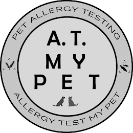 A.T. MY PET PET ALLERGY TESTING ALLERGYTEST MY PET logo