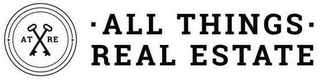 AT RE ALL THINGS REAL ESTATE logo