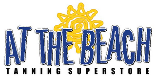 AT THE BEACH TANNING SUPERSTORE logo