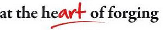 AT THE HEART OF FORGING logo