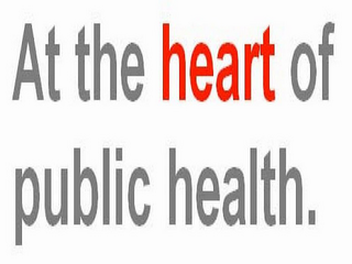 AT THE HEART OF PUBLIC HEALTH. logo