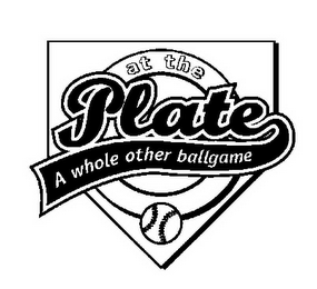 AT THE PLATE A WHOLE OTHER BALLGAME logo