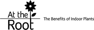 AT THE ROOT THE BENEFITS OF INDOOR PLANTS logo