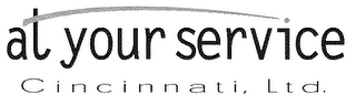 AT YOUR SERVICE CINCINNATI, LTD. logo