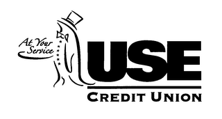 AT YOUR SERVICE USE CREDIT UNION logo