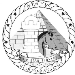 ATAPIC CORPORATIONS SIX STAR SERVICE logo